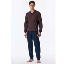 Schiesser Heren Pyjama Long copper 181162 XL/54