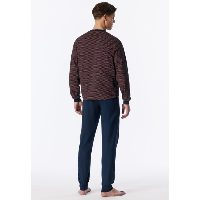 Schiesser Heren Pyjama Long copper 181162 XL/54