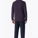 Schiesser Schiesser Heren Pyjama Long aubergine 181154 M/50
