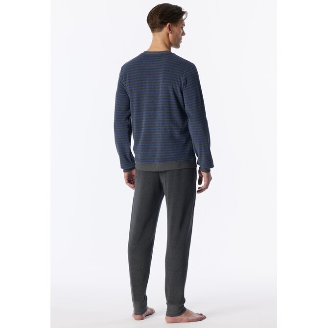 Schiesser Heren Pyjama Long fadeddenim 183940 M/50
