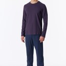Schiesser Schiesser Heren Pyjama Long aubergine 180249 S/48