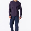 Schiesser Schiesser Heren Pyjama Long aubergine 180249 S/48