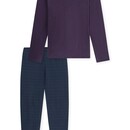 Schiesser Schiesser Heren Pyjama Long aubergine 180249 M/50