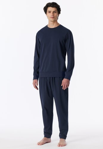 Schiesser Schiesser Heren Pyjama Long deepseablue 183847 3XL/58