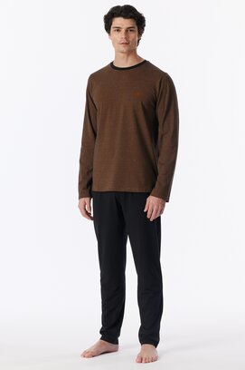 Schiesser Heren Pyjama Long toffee 183992 3XL/58