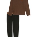 Schiesser Schiesser Heren Pyjama Long toffee 183992 3XL/58