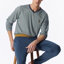 Schiesser Schiesser Heren Pyjama Long deepblue 183994 S/48