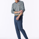 Schiesser Schiesser Heren Pyjama Long deepblue 183994 S/48