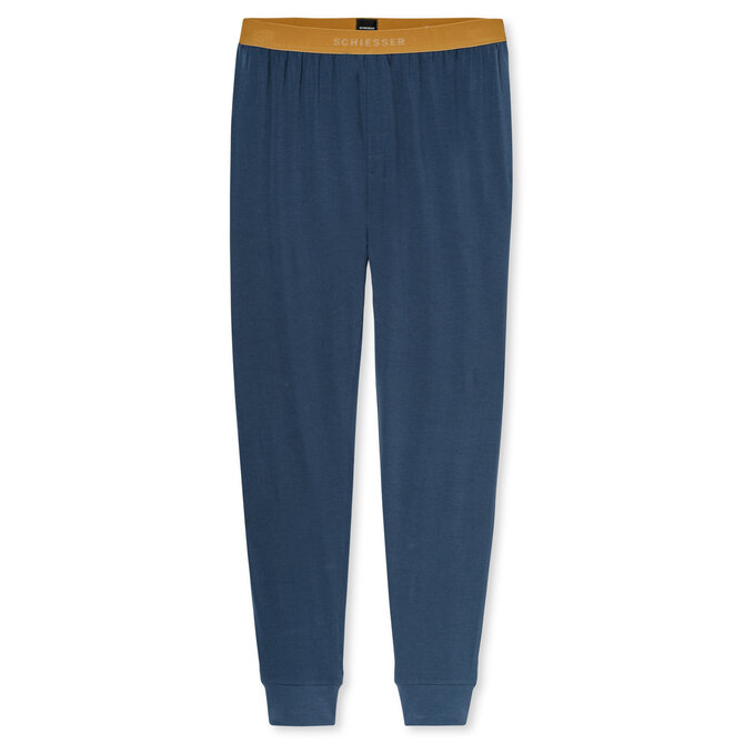 Schiesser Heren Pyjama Long deepblue 183994 S/48