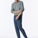 Schiesser Schiesser Heren Pyjama Long deepblue 183994 S/48