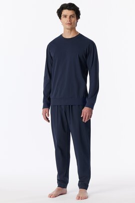 Schiesser Heren Pyjama Long deepseablue 183847 XL/54