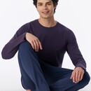 Schiesser Schiesser Heren Pyjama Long aubergine 180249 XL/54