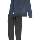 Schiesser Schiesser Heren Pyjama Long fadeddenim 183940 L/52