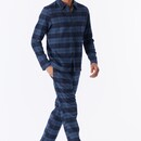Schiesser Schiesser Heren Pyjama Long fadeddenim 183846 3XL/58