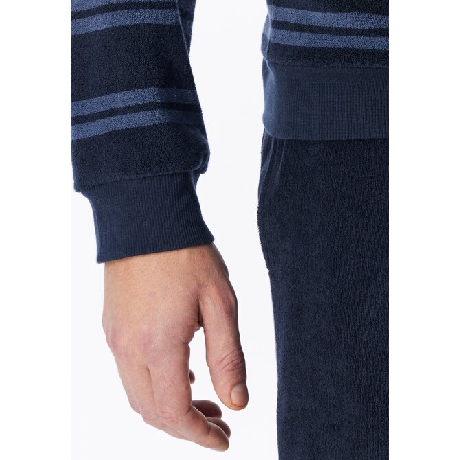 Schiesser Heren Pyjama Long deepseablue 183940 M/50