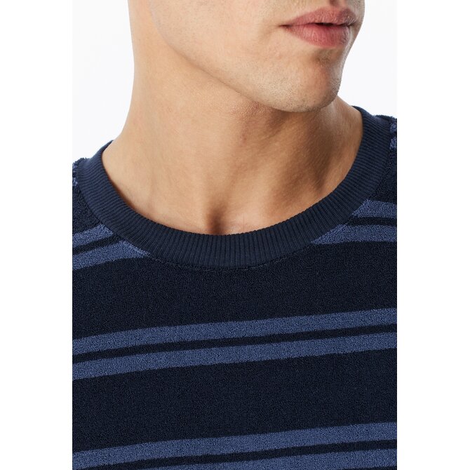 Schiesser Heren Pyjama Long deepseablue 183940 M/50