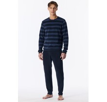 Schiesser Heren Pyjama Long deepseablue 183940 XL/54
