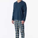 Schiesser Schiesser Heren Pyjama Long deepblue 181922 S/48