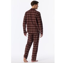 Schiesser Heren Pyjama Long praline 183846 S/48