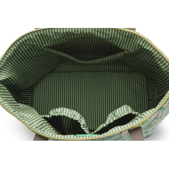 Pip Studio Tilda Schouder  Tas Medium Flora Bangelore Green47x17x37cm