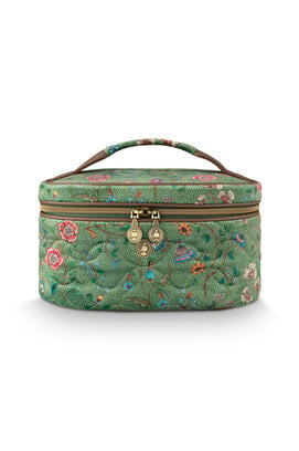 Pip Studio Cleo Beauty Case Flora Bangelore Green 26x16x16cm