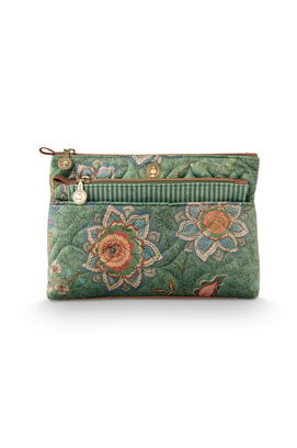 Pip Studio Caryn Cosmetic Bags Combi Mumbai Morning Green26x7.5x18cm/22x1x13cm