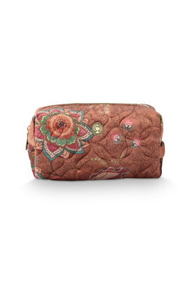 Pip Studio Coco Cosmetic Bag Medium Mumbai Morning Brown21.5x10x10.5cm