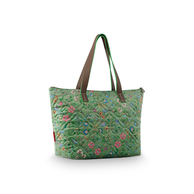 Pip Studio Tilda Schouder  Tas Medium Flora Bangelore Green47x17x37cm