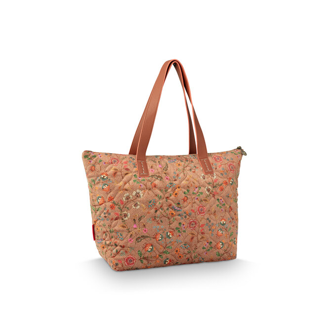 Pip Studio Tilda Schouder  Tas Medium Flora Bangelore Sand47x17x37cm
