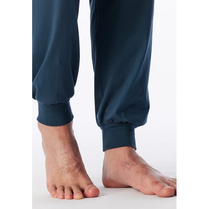 Schiesser Heren Pyjama Long deepblue 181162 3XL/58