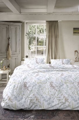 Ariadne at Home Dekbedovertrek Whirl Wit 260x200/220 cm