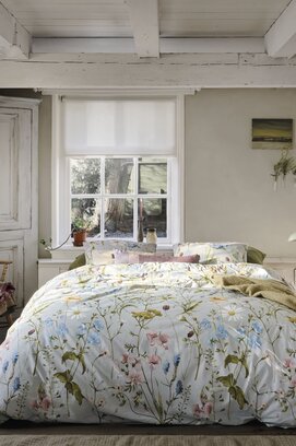 Ariadne at Home Dekbedovertrek Bloom Blauw 200x200/220 cm