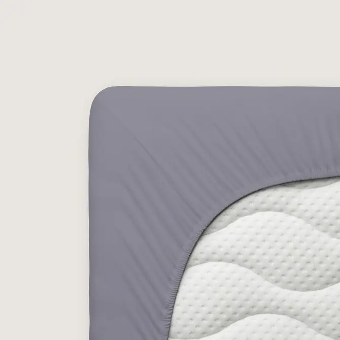 Schlafgut Pure Jersey Topper Hoeslaken L - 140x200 - 160x220 128 Grey Mid