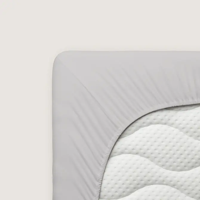 Schlafgut Pure Jersey Topper Hoeslaken S - 90x190 - 100x220 511 Grey Light