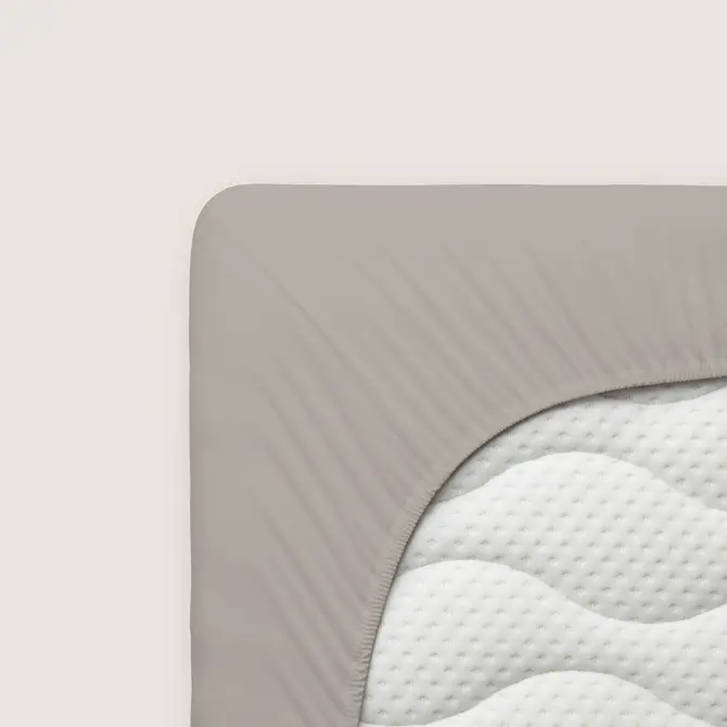 Schlafgut Pure Jersey Topper Hoeslaken S - 90x190 - 100x220 496 Sand Mid