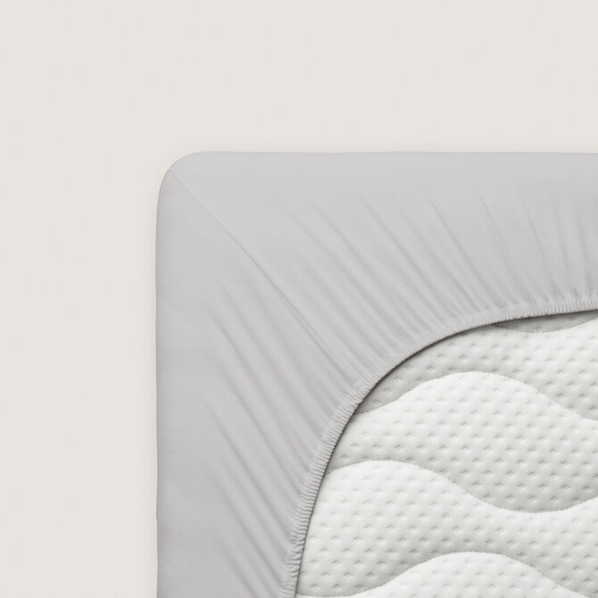 Schlafgut Pure Jersey Hoeslaken S - 90x190 - 100x220 511 Grey Light