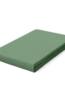 Schlafgut Pure Jersey Hoeslaken L - 140x200 - 160x220 665 Green Mid