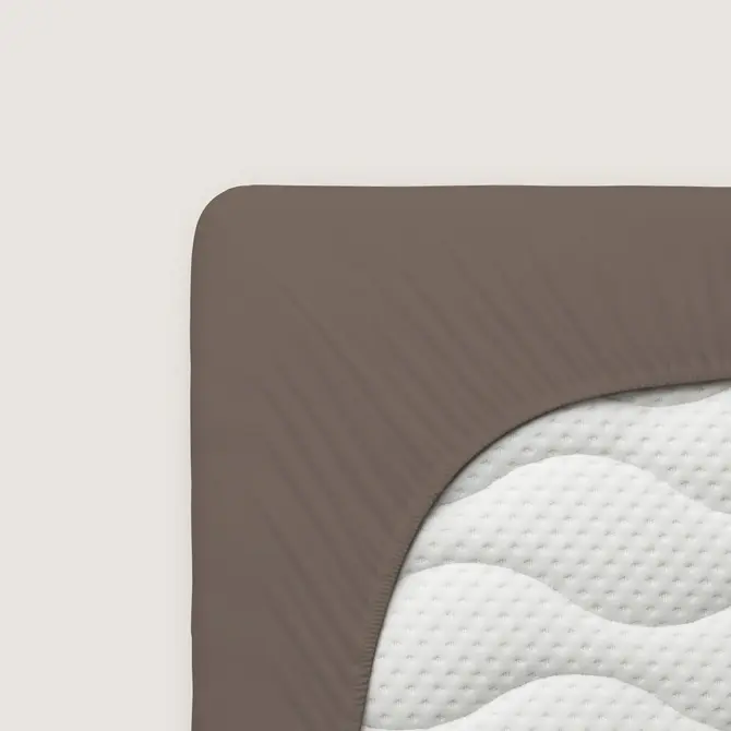 Schlafgut Pure Jersey Hoeslaken S - 90x190 - 100x220 790 Sand Deep