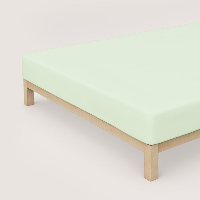 Schlafgut Pure Jersey Hoeslaken S - 90x190 - 100x220 643 Green Light