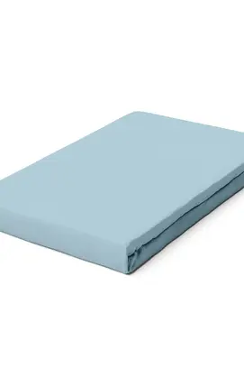 Schlafgut Pure Jersey Topper Hoeslaken S - 90x190 - 100x220 536 Blue Light