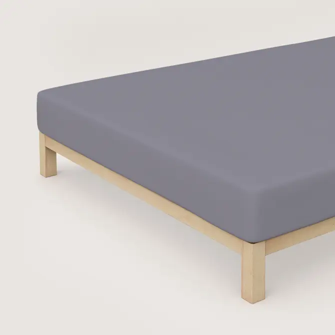Schlafgut Pure Jersey Hoeslaken M - 120x200 - 130x220 128 Grey Mid