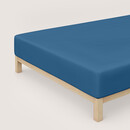 Schlafgut Schlafgut Pure Jersey Hoeslaken L - 140x200 - 160x220 615 Blue Mid