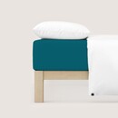 Schlafgut Schlafgut Pure Jersey Topper Hoeslaken S - 90x190 - 100x220 530 Petrol Deep