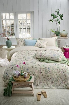 Pip Studio Dekbedovertrek Lotus Lullaby Gebroken wit 260x200/220 cm