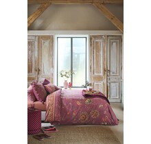 Pip Studio Dekbedovertrek Mumbai Evening Donker roze 200x200/220 cm