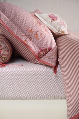 Pip Studio Twinkle Star Hoeslaken Wit Roze 90x200 cm