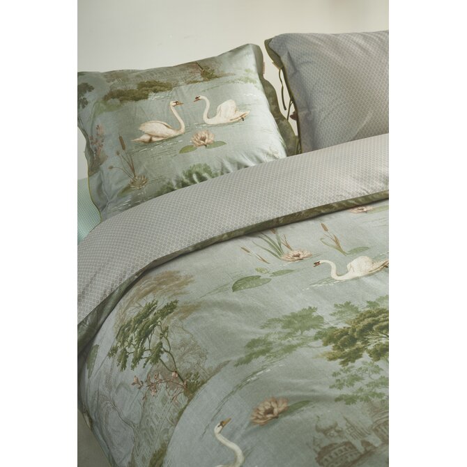 Pip Studio Dekbedovertrek Darjeeling Days Groen 140x200/220 cm