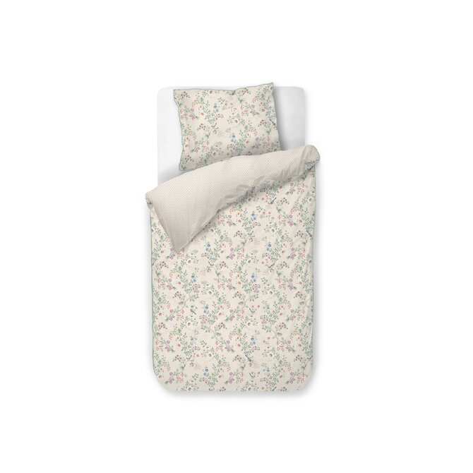 Pip Studio Dekbedovertrek Lotus Lullaby Gebroken wit 240x200/220 cm