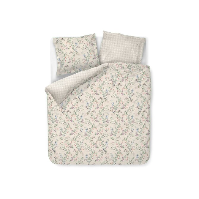 Pip Studio Dekbedovertrek Lotus Lullaby Gebroken wit 240x200/220 cm