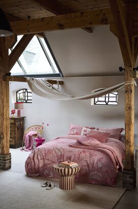 Pip Studio Dekbedovertrek Mumbai Night Roze 260x200/220 cm
